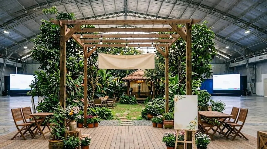 Sự kiện hiện đại ưa chuộng concept tối giản Concept sự kiện hiện đại