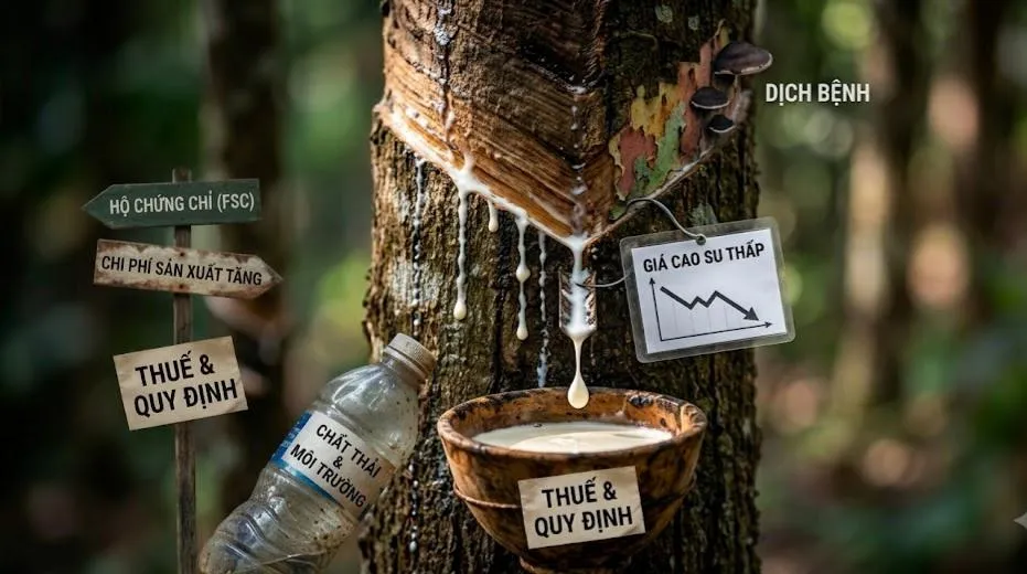 Doanh nghiệp cao su đang gặp nhiều thách thức Doanh nghiệp cao su đang gặp nhiều thách thức