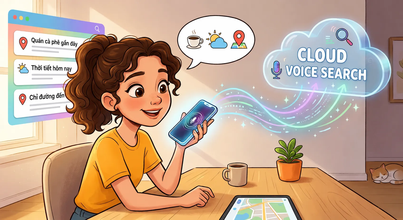Tìm kiếm bằng giọng nói đang ngày càng phổ biến Tìm kiếm bằng giọng nói đang ngày càng phổ biến
